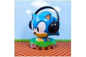 Fizz Creations Sonic The Hedgehog Gaming Hed'z, 3D Sonic The Hedgehog Head Headphone Stand. Officially Licensed Sonic The Hedgehog Merchandise