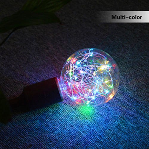 Axiba Christmas LED Light Bulb E27 Starry Fairy String Xmas Party Lamp Bulb Home Decor (Multicolor)