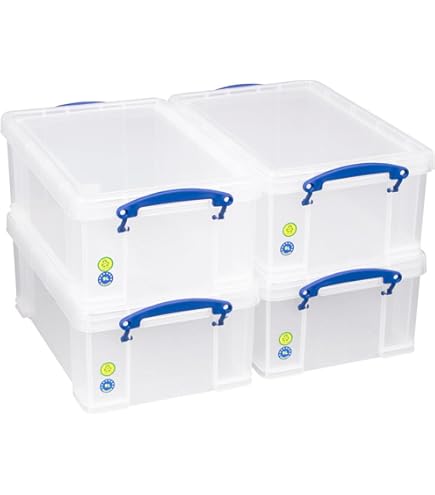 Amazon.com: Really Useful Box 19 Liter Plastic Stackable Storage