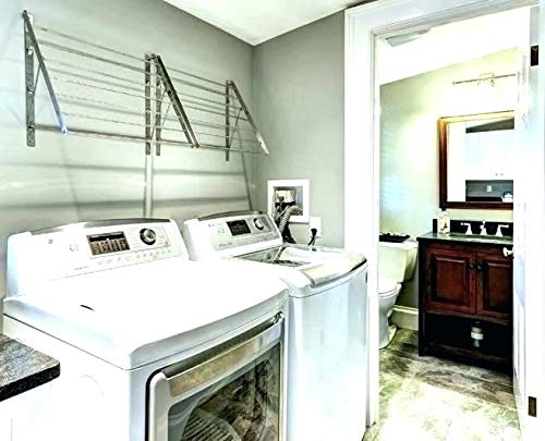 Royal 7 Clothes Drying Rack Stainless Steel Wall Mounted Adjustable Folding, No Assembly Required (22 INCH) - Thumbnail 3