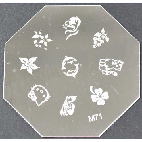 Nail Art Stamping Plate - M71 CODE: M71-Plate by Beauties Factory