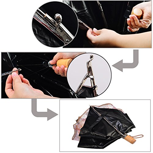 image for Umbrella, Yamix Creative Embroidery Double Layer Parasol UV Block Prot