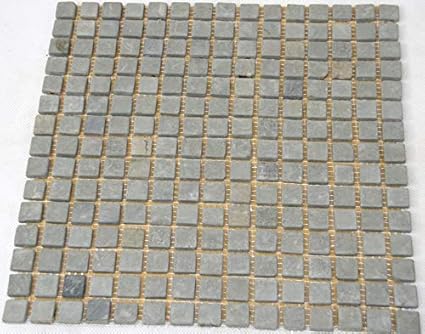 Carrelage Carrelage Mosaïque Pierre Naturelle Gris Sol Salle