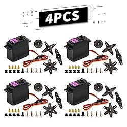 DaFuRui 4Pack MG996R Servo Motor，55g Metal Gear
