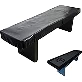 COOSOO Shuffleboard Table Cover Waterproof Outdoor 9FT 12FT 14 FT Shuffleboard Table Cover Weather Resistant Dustproof Furniture Protective Black