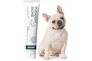 BREEZYTAIL PetO’Dent Enzymatic Toothpaste for Dogs, Freshens Breath & Cleans Teeth, Reduces Plaque & Tartar, Safe for Puppies with No Artificial Ingredients, Oral Biome, Gum Care, 2.47 oz