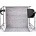 MOHOO 5x7ft Photography Background Collapsible Photo Backdrops Silk White Wood Floor Props for Studio (Update Material)