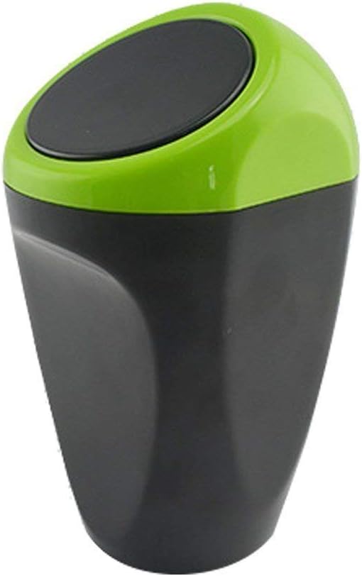 SHUWEI Car Trash cans Small car Storage Debris Barrels car Supplies (Green)