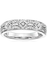 Sterling Silver Diamond Band Ring (1/20 cttw, I-J Color, I2-I3 Clarity)