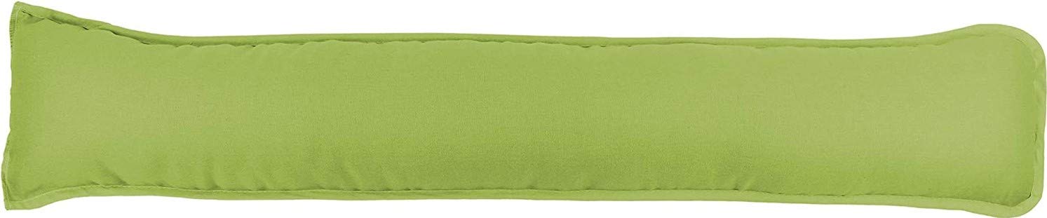 Hollowfibre Draught Excluder Stopper Cushion - Heavy Door Stopper Cushion For Bottom Door/Window - Guard Insulator - 90x18cm (Lime Green)