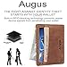 Augus leather Card Holder Front Pocket Wallet with RFID Blocking