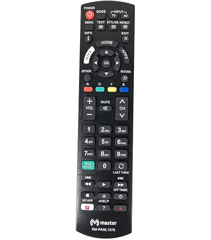 Telecomando Universale Di Ricambio N2QAYB000321 Per TV Panasonic Plasma E LCD - Modelli Compatibili TC-L32C12K, TC-P42S1 E Altri