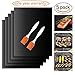 Vstyle Grill Mat, BBQ Grill Mat Baking Mat Set of 5, 100% Nonstick FDA Approved, Reusable and Easy to Clean - One Year Warranty (black)