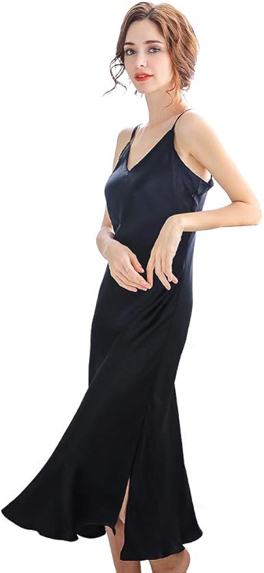 ladies long silk nightdresses