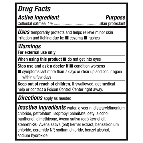 AMAZON BASICS ECZEMA SOOTHING MOISTURIZING CREAM WITH COLLOIDAL OATMEAL, 7.3 OUNCE (PACK OF 1) (PREVIOUSLY SOLIMO)