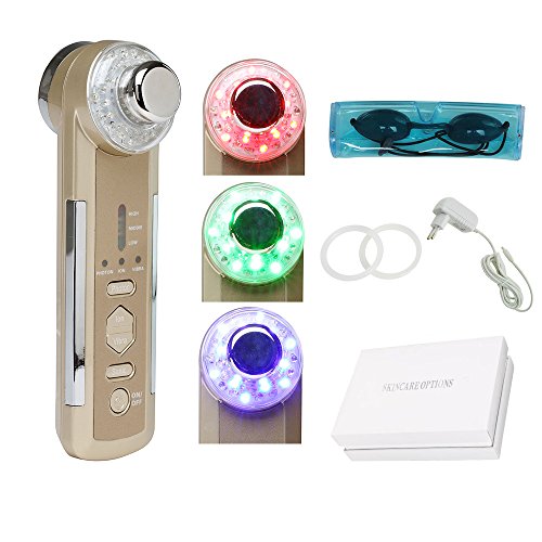 ixaer Hot Sale 4in1 Photon LED Electric Facial Massager Body Face Beauty Skin Care US Plug