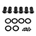 Tuning Machine Heads, YIFAN Guitar tuning Pegs Parts 6pcs 3R3L Acoustic Guitar Tuning Pegs Machine Head Tuners Volume Knob Black