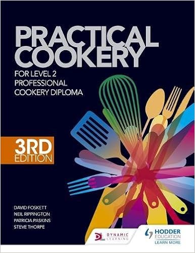 Practical Cookery For The Level 2 Professional Cookery Diploma Foskett David 9781471839610 Amazon Com Books