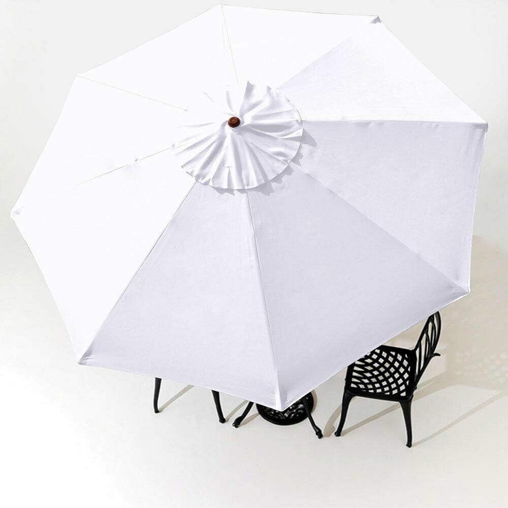 Amazon Com White 9ft Outdoor Patio Umbrella Replacement Top Canopy Garden Outdoor