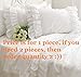 Queen's House Shams Standard Shabby Vintage White Embroidery Lace Ruffle Pillowcase Pillow Sham-1 Piece