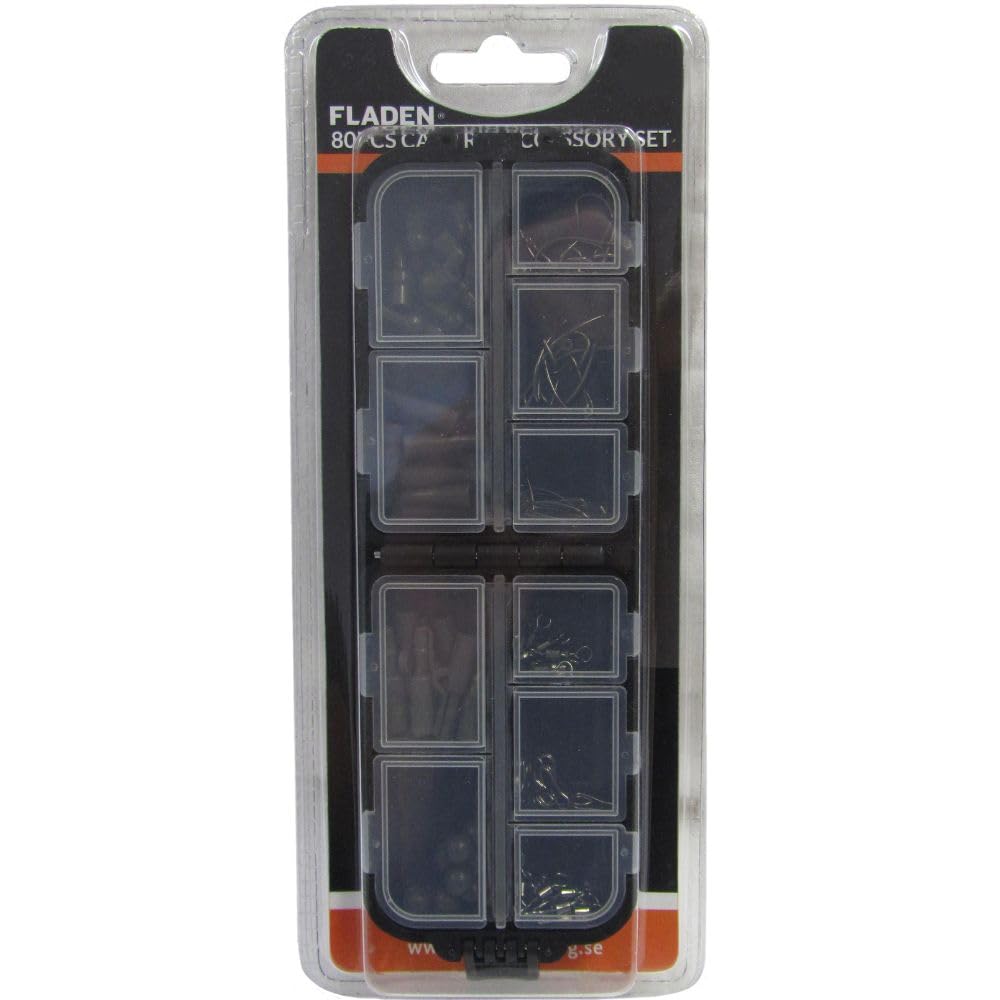 Fladen 80pc Carp Rig Double Sided Accessory Boxed Set - Carp & Coarse Accessories