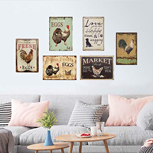 SIGNT Vintage Design Signs Love is Sloppy Kisses Wagging Tail Dog Novelty Metal Tin Sign Wall Art Pub Bar Gifts for Dog Lovers Pet Size 8" X 12"