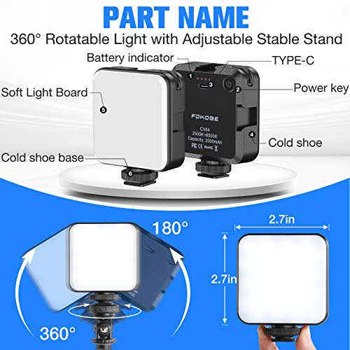 FDKOBE Video Conference Lighting Kit, cam Lighting for Remote