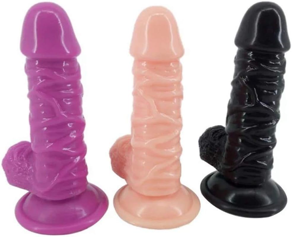 6.6 * 1.6 Inches Super Soft Relaxing Toy Simulation Male Organs (Color : Purple)