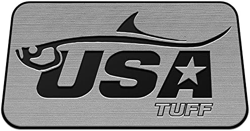 USATuff Deck ORCA Cooler Pad - Fits ORCA 58QT - Marine-Grade Mat/Anti-Slip/Dual-Layer in Gray/Black Tarpon - SeaDek