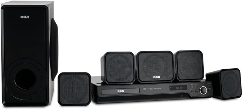 rca dvd home theater system with hdmi 1080p output 8 pc box