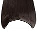 S-noilite Invisible Hair Extensions Secret Transparent Headband Hairpieces No Clip Long Human Made Natural Synthetic Fibre Hair Piece for Women Lady 20 inch Straight STRAWBERRY BLONDE