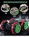 Rabing RC Car 2.4 Ghz 4WD Stunt Car 6CH Remote Control Amphibious Off Road Electric Race Double Sided Car Tank Vehicle 360° Spins & Flips Land & Water