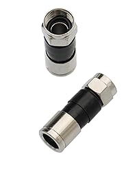 50Pcs RG6 Compression connectors,F Type Coaxial