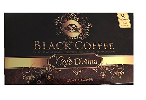 Full box of Cafe divina, weight loss Coffee, infused with 70 MG of premium organic Ganoderma lucidem make 30 cups Full box of Cafe divina, weight loss Coffee, infused with 70 MG of premium organic Ganoderma lucidem make 30 cups