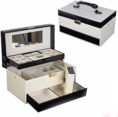 QPSSP Casket Princess European Style Wooden Cosmetic Box, First Hand Decoration Case, Jewelry Box, Gift Article, Female,C