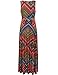 Aphratti Womens Sleeveless V Neck Faux Wrap Long Floral Casual Summer Maxi Dress