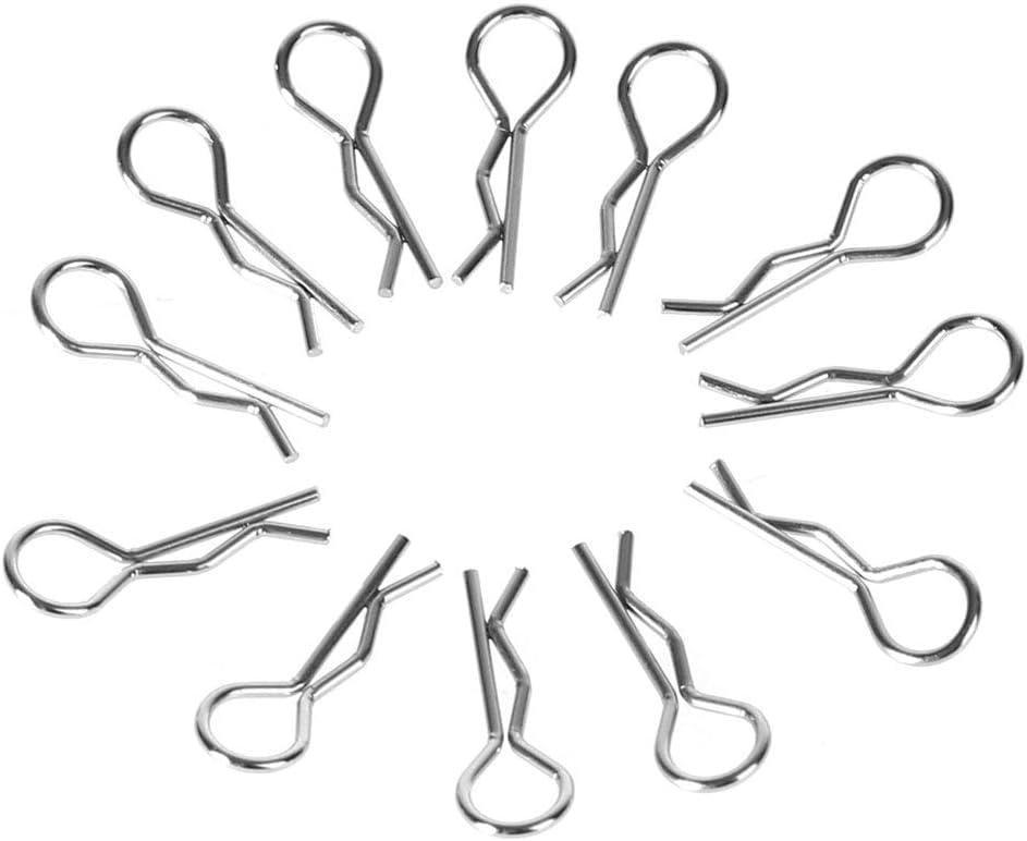 Body Shell Clips Pin Stainless Steel 12Pcs For HSP Redcat HPI RC 1/10 Model Car