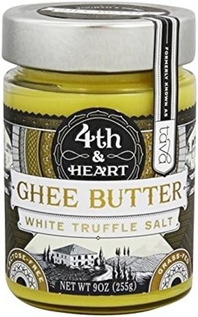 4Th & Heart, Ghee, Salted White Truffle, Pack of 6, Size - 9 OZ, Quantity - 1 Case