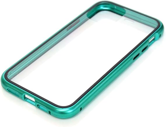 Amazon Ninon ニノン Iphone ケース 透明 シンプル 両面 ガラス クリア 軽量 Iphone11 Pro Promax マグネット ステンレス 置くだけ充電 対応 グリーン 11 Pro レディース 通販