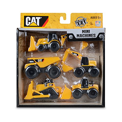 Toy State Caterpillar Construction Mini Machine 5-Pack (Styles May Vary)
