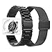 Minfex Compatible with Samsung Galaxy 42mm/Gear S2 Classic Watch Bands, 2-Pack 20mm Stainless Steel Replacement Metal Band Strap Bracelet for Samsung Galaxy 42mm Smartwatch, Black