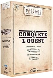 La Conquête De L'ouest : La Route De L'ouest + Les Pionniers De La Western Union + Le Cheval De Fer + L'aventure Est À L'ouest - Pack