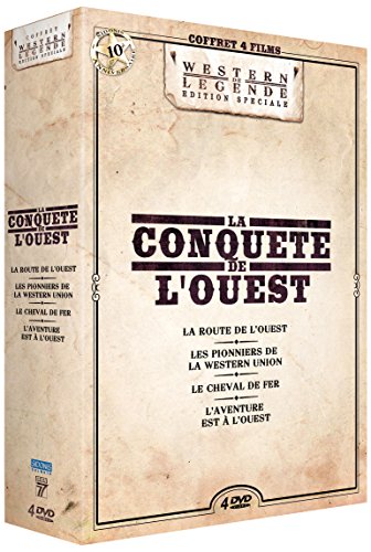La Conquête De L'ouest : La Route De L'ouest + Les Pionniers De La Western Union + Le Cheval De Fer + L'aventure Est À L'ouest - Pack