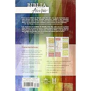 RVR 1960 Biblia de Estudio Arco Iris, tapa dura (Spanish Edition)