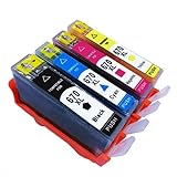 INKTONER Remanufactured HP 670XL Inkjet Cartridges for the Deskjet Advantage 3525 e-AIO 4615 AIO 4625 e-AIO 5525 e-AIO 6525 e-AIO (1BK, 1C, 1M, 1Y)—4Packs