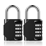 BTSYBTS 2 Pack Combination Lock 4 Digit, Black