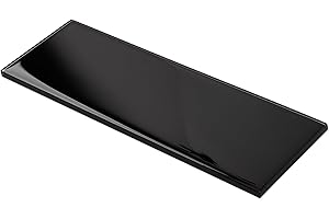 Lovdeco Black Glass Subway Tile, Glass for Bathroom Kitchen Shower Backsplash Wall, 4 x 12 Inches, 4 Sq.Ft.