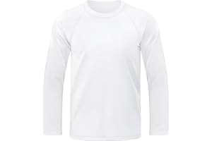 BROWNKNOT Boys UPF 50+ Rash Guard Long Sleeve Swim Shirt UV Sun Protection Swimsuit SPF Water Surfing Sun Shirts for Boy Kids Quick Dry