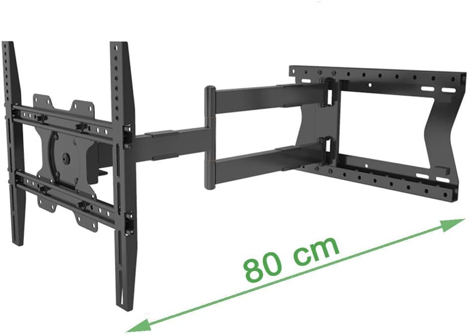 XTRARM TiTon T 80 cm TV wall mount, swivel, extendable, TV approx. 32-75 inches, 60kg, Black, 80 cm / 60 kg / VESA max. 400 / TURN - Image 3