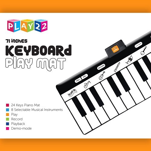 Play22-Keyboard-Playmat-71-24-Keys-Piano-Play-Mat-Piano-Mat-has-Record-Playback-Demo-Play-Adjustable-Vol-Best-Keyboard-Piano-Gift-for-Boys-Girls-Original